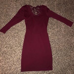 Burgundy Dress